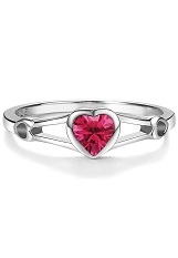 extraordinary silver cubic zirconia July birthstone ring for babies and kids